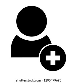 add user icon vector