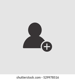 add user icon vector, can be used for web and mobile design 