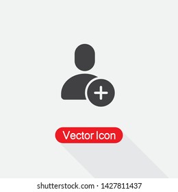 Add User Icon Vector Illustration Eps10