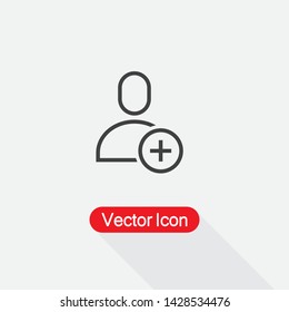 Add User Icon Vector Illustration Eps10