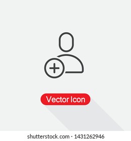 Add User Icon Vector Illustration Eps10