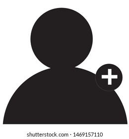 Add User Icon Vector Illustration