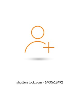 Add User Icon. Vector people icon. New Profile vector icon. Person illustration. Business User Icon. User Group symbol. Male user symbol