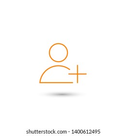 Add User Icon. Vector people icon. New Profile vector icon. Person illustration. Business User Icon. User Group symbol. Male user symbol