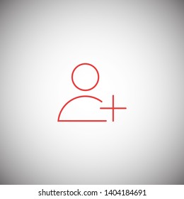 Add User Icon. Vector people icon. New Profile vector icon. Person illustration. Business User Icon. User Group symbol. Male user symbol
