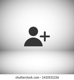 Add User Icon. Vector people icon. New Profile vector icon. Person illustration. Business User Icon. User Group symbol. Male user symbol
