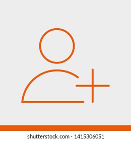 Add User Icon. Vector people icon. New Profile vector icon. Person illustration. Business User Icon. User Group symbol. Male user symbol