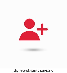 Add User Icon. Vector people icon. New Profile vector icon. Person illustration. Business User Icon. User Group symbol. Male user symbol