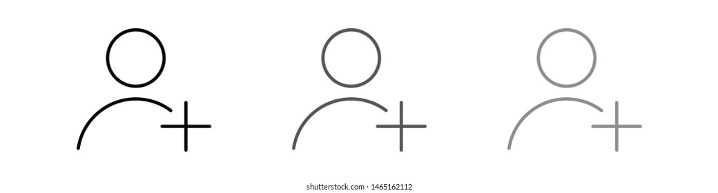 Add User Icon. Vector people icon. New Profile vector icon. Person illustration. Business User Icon. User Group symbol. Male user symbol