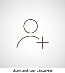 Add User Icon. Vector people icon. New Profile vector icon. Person illustration. Business User Icon. User Group symbol. Male user symbol
