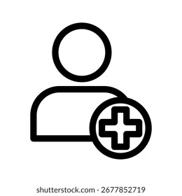 Ilustración de diseño de símbolo de Vector de icono de usuario