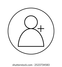 Agregar icono de salida de línea de usuario con círculo.