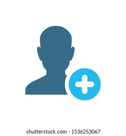 Add user online vector icon