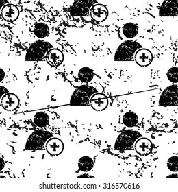 Add user pattern, grunge, black image on white background