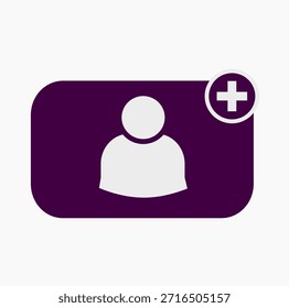 Ícone Adicionar Cartão de Perfil de Usuário
