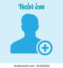 Add user sign icon. Add friend symbol