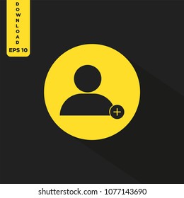 Add user vector icon