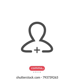 Add user vector icon