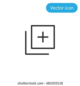 Add vector icon, illustration symbol