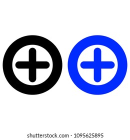 Add vector icon, isolated on white background