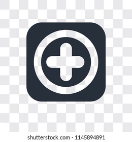 Add vector icon isolated on transparent background, Add logo concept