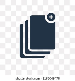 Add vector icon isolated on transparent background, Add transparency concept can be used web and mobile