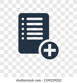 Add vector icon isolated on transparent background, Add transparency logo concept