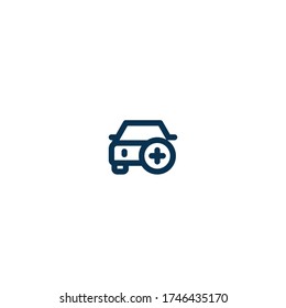 Add Vehicle  - Pictograph | Line Icon