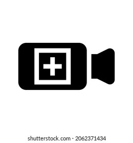 add video icon or logo isolated sign symbol vector illustration - high quality black style vector icons