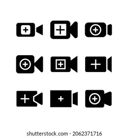 add video icon or logo isolated sign symbol vector illustration - Collection of high quality black style vector icons