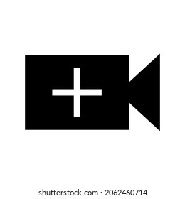 add video icon or logo isolated sign symbol vector illustration - high quality black style vector icons