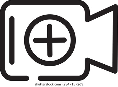 Add Video Tool Outline Icon