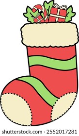 Add a warm touch of Christmas with colorful sock icons. A symbol of happiness, hope and family traditions that always liven up the atmosphere of the year-end holidays.