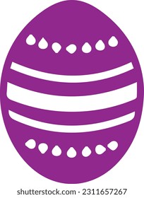Add whimsical charm to your Easter projects with the vibrant "Easter Egg" vector illustration. Captivate your audience with its intricate details and joyful design. Perfect for greeting cards.