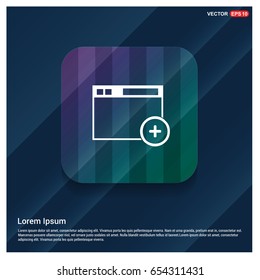 Add Widget icon