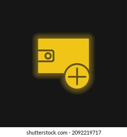 Add yellow glowing neon icon