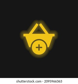 Add yellow glowing neon icon