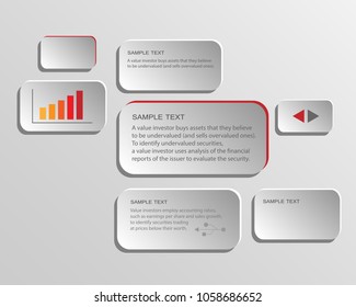 Add your content in each box such as business content or any.