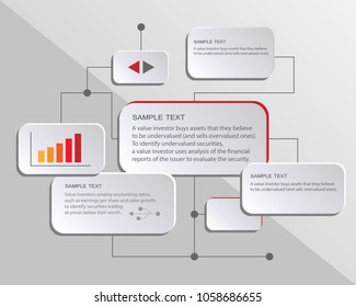 Add your content in each box such as business content or any.