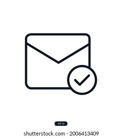 E-Mail-Symbole hinzugefügt. E-Commerce-Symbol. С Sammlung von Web- und App-Icons für einen Online-Shop, Lieferung, Zahlung, Einkaufswagen, Online-Shopping. Vektor eps10
