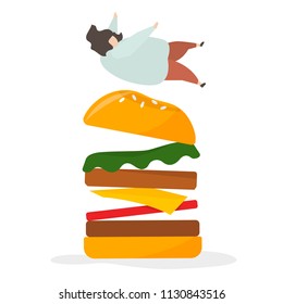 Konzentriert auf Junk Food und Snacks
