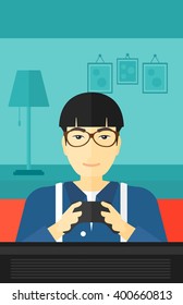 Addicted video gamer.