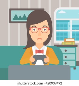 Addicted video gamer.