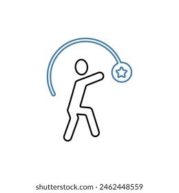 icono de línea de concepto de adicción. Ilustración de elemento simple. diseño de símbolo de esquema de concepto de adicción.