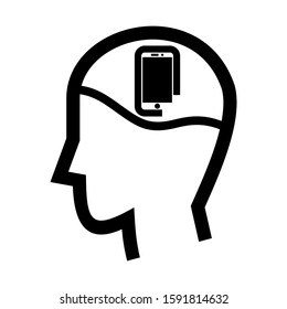 addiction icon isolated sign symbol vector illustration - high quality black style vector icons
