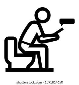 addiction icon isolated sign symbol vector illustration - high quality black style vector icons

