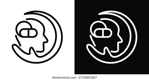 Ícone De Vício Estilo De Fundo Branco E Preto