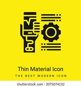 Addiction minimal bright yellow material icon