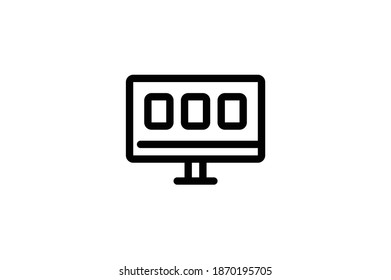Addiction Outline Icon - Television