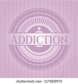 Addiction retro pink emblem